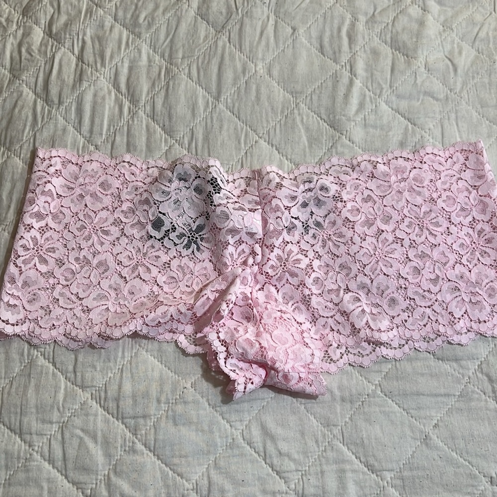 Maidenform Lace Women’s Boyshorts size 9/2XL Pink - Picture 4 of 6